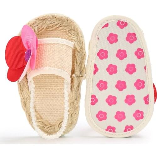2021 New Baby Girls Flower Straw Sandals Soft Sole Infant Summer Beach Holiday Shoes 0-18 Months