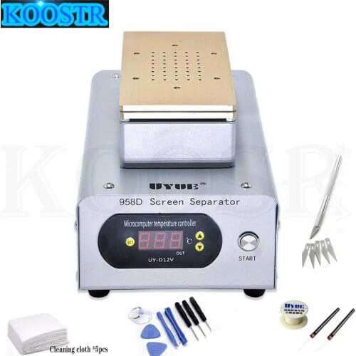 UYUE 958D Built-in Two Big Pumps 7 Inch Vacuum LCD Separator Machine for iPhone X for Samsung LCD Screen Separation