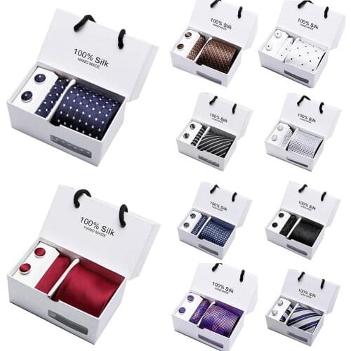 5Pcs Stylish Men Handkerchief High Quality Cuff Button Necktie Suit Wedding Party Accessories Gift Suitable for many Occasions