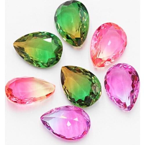 K9 Glass Rhinestones Pointback Crystal Strass Colorful Decoration Stones For Bags Clothes Tear Drop Arts Crafts Rhinestone