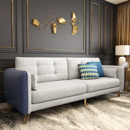 Technology Fabric Sofa Simple Small Apartment Living Room Apartment Furniture Fabric Sofa