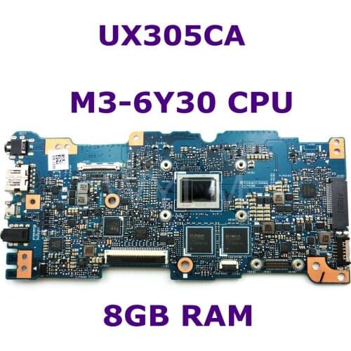 UX305CA M3-6Y30 CPU 8GB RAM mainboard REV 2.0 For ASUS UX305C UX305CA Zenbook motherboard 90NB0AA0-R00040 Tested free shipping