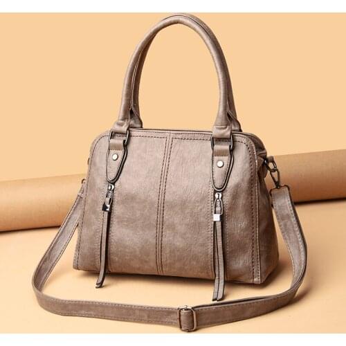 Fashion Women Bag High Quality PU Leather Shoulder Bags for Women 2021 Casual Solid Color Crossbody Bags Purses And Handbags