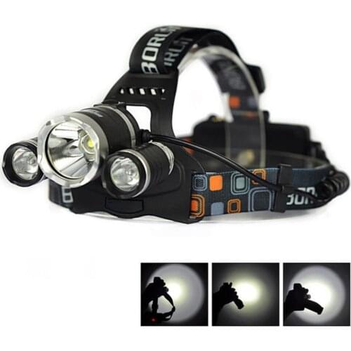 1PC Headlight 3*10W T6 3800LM CREE LED Headlamp Bike Head light Wholesale Outdoor Camp Lamp + EU/US/UK Plug Charger