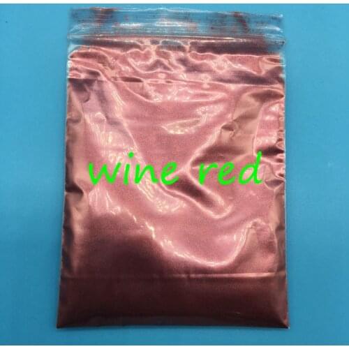 10g Wine red Color Mica powder Pigment Pearl Powder Glitter Pearlescent Powder For DIY Eyeshadow Decoration