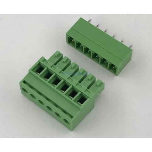 10sets Straight-in vertical side terminal block 3.81MM plug-in male and female plug-in terminal 15EDGKA/KB-3.81