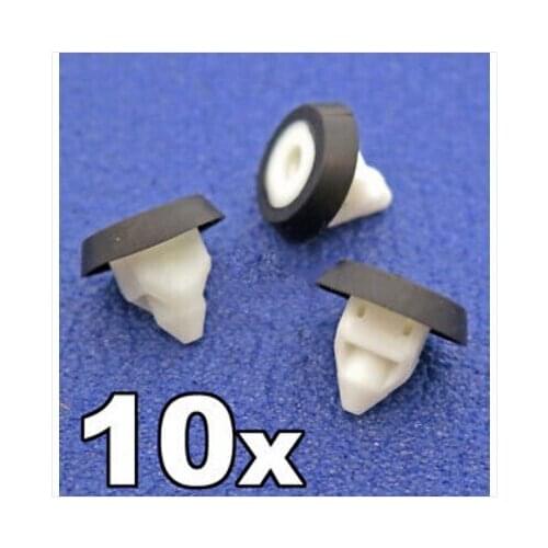 10x For VW, Audi, SEAT, Skoda Bodywork & Bumper Screw Grommet Trim Clips- N10621301