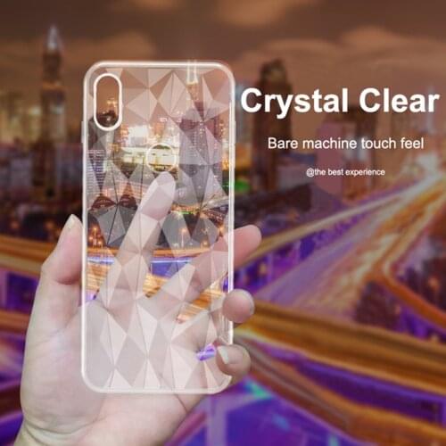 3D Diamond Shape Case For Xiaomi Mi8 Mi A1 A2 Lite Pocophone F1Transparent Cases For Redmi 6 Pro Note5 Case Cover Fundas Coque
