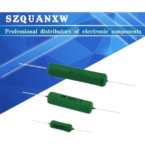 5PCS RX21 6W 10W Wire Wound Resistance 5% 1R 10R 100R 1K 10K 12K 15K 18R 20R 22R 24R 27R 30R 33R 36R 0.01R 0.05R 0.1R 0.12R