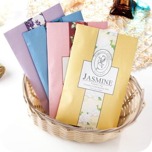 5 Taste Natural Plant Sachet Bag Fresh Air Scented Fragrance Car Perfume Sachet Bag Home Wardrobe Drawer Aromatherapy package 5Z