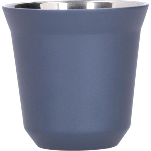 80ML Milk Cup Coffee Mug Stainless Steel Coffee Cup Double Wall Insulated Drinking Cup for Home Coffee Shop Drinkware