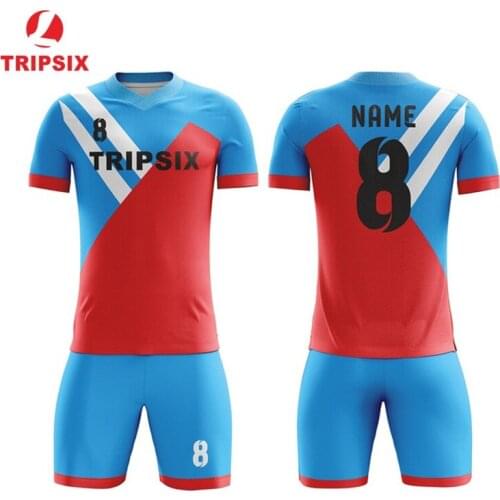 Accpet Small Quantity Free Shipping Sublimated Oem Football Jerseys Set T Shirt For Men Create A Soccer Team Uniform