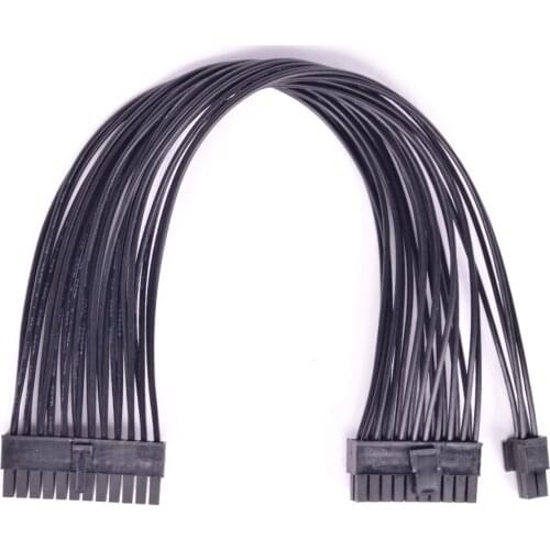 ATX 24Pin to 20+4Pin 20Pin Power Supply Cable PSU Power 24Pin to 24 Pin Male to male Port adapter Converter Cable18AWG