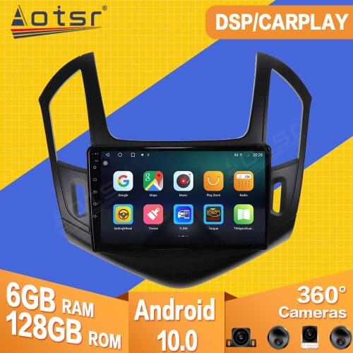 For Chevrolet CRUZE 2012-2015 Android 10 Car Tape Radio Recorder Multimedia Player Stereo GPS Navi Video PX6 Head Unit No 2 din