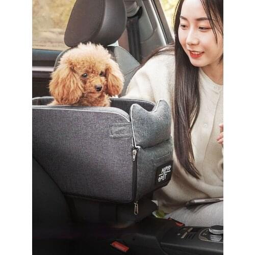 Pets Accessories Dog Car Safety Seats Puppy Bed Kennel Pet Car Center Console Mats for Small Dogs Travel Carriers Dog Supplies