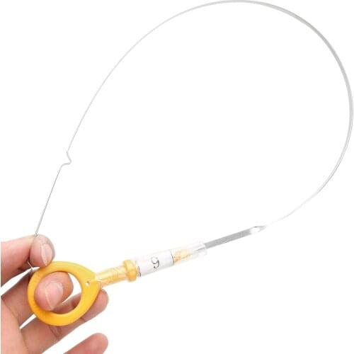 Car Oil Dipstick Oil Level Measure Tools 1530121040 Fits for Toyota Echo/Yaris Oil Dipstick Replacement ABS + Metal
