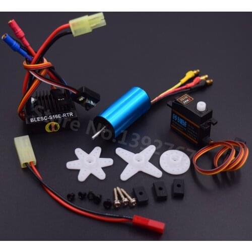 Brushless Modification Kit 2040 Brushless Motor 4800KV & 25A ESC & 17G Servo For RC Car WLtoys 1/18 Scale Models A959 A969 A979