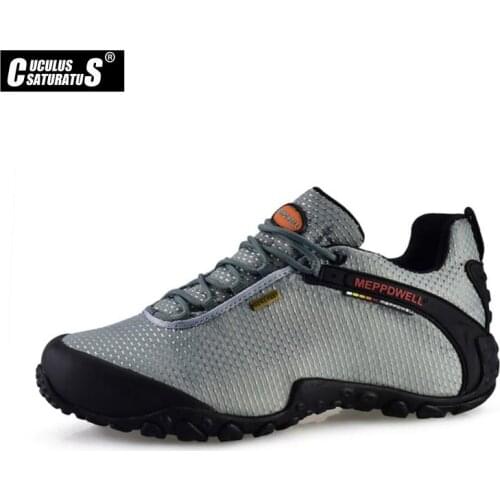 Brand Men Hiking Shoes Suede Climbing Boots Breathable Outdoor Sports Trekking Sneakers Free Shipping 224-6