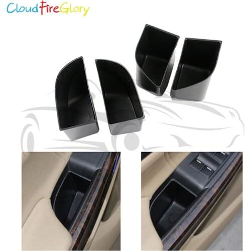 CloudFireGlory For Honda Accord 2008 2009 2010 2011 2012 4Pcs Inner Front+Rear Door Handle Armrest Storage Box Bin Cup