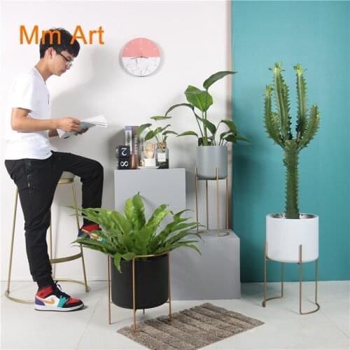 Succulent Bonsai Creative Meat Simple Hexagonal Flower Pot Iron Art