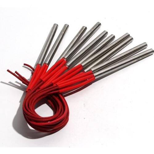 10pcs 38/40/42/45/48mm Cartridge Resistors Cartridge Heating Element 8.5mm Tube AC220V/110V/380V 60W/70W/80W 201SUS