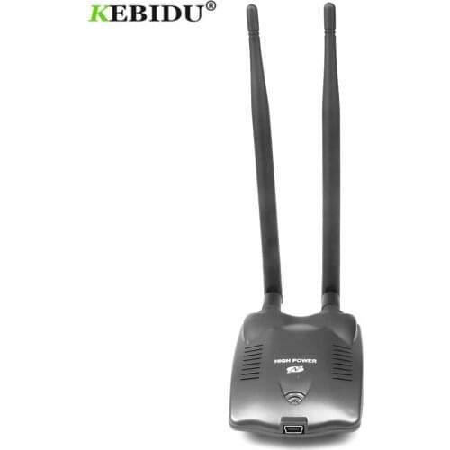 Kebidu N9100 Beini free internet USB Wireless Network Card Wifi Adapter High Power 3000mW Dual omni Antenna