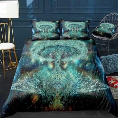Atman tree Quilt Cover Pillowcase 3Piece Comforter Bedding Set With Pillow Case Single Double Duvet Cover Home Decora
