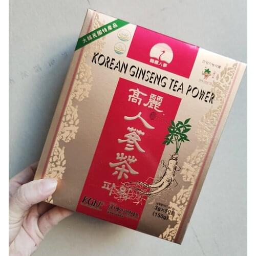 Korean ginseng tea Red ginseng boosting energy high quality 3g * 100 bagsGift box free shipping