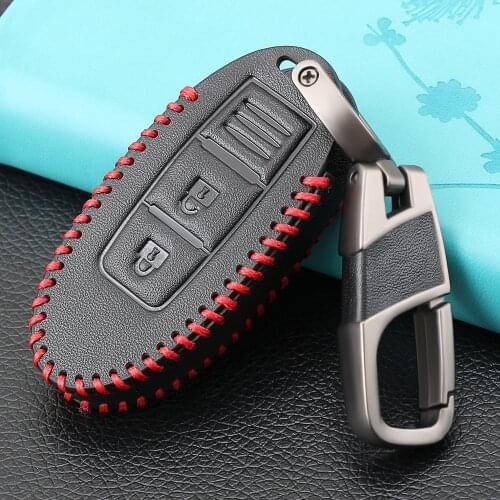 Leather Car Remote Key Cover Case For Nissan 350Z Qashqai J10 J11 X-Trail t31 t32 kicks Tiida Pathfinder Murano Note Juke