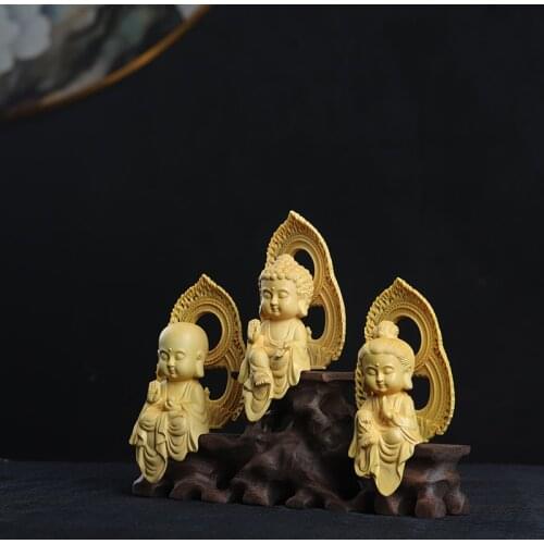 22cm Boxwood lovely Collection Wood Statue Feng Shui Home Décor Wood Sculpture Office Decoration Figure Statue Chinese Zodiac