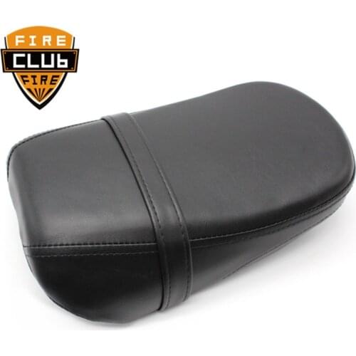Motorcycle Accessories Black Leather Passenger Seat Pad Rear Seat Set For Kawasaki Vulcan 650 VN650