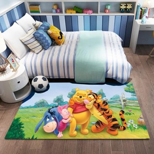 Cartoon Bear Rug 3D Print Playmat Soft Cozy Resin Thicken Kids Children Play Crawling Carpet for Living Room Large Rugs Doormat