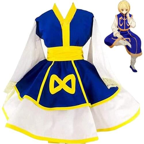 New Arrival Anime Hunter x Hunter Kurapika Cosplay Kimono Dress Halloween Outfit Hunter x Lolita Dresses For Women Girls