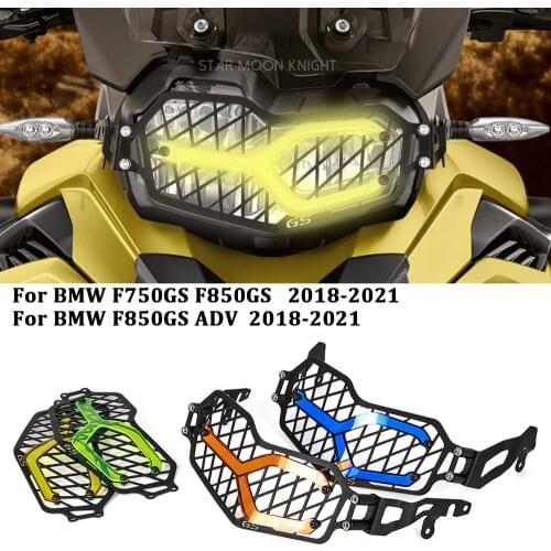 NEW Motorcycle Accessories Headlight Cover Protection Grille Mesh Guard For BMW F750GS F850GS ADV F 850 GS Adventure 2018 - 2021
