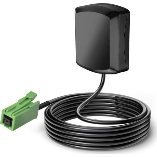 Eightwood Car GPS Active Antenna Aerial Customizable for BNW Audi GPS Receivers/Systems with Green GT5-1S Jack Female Connector