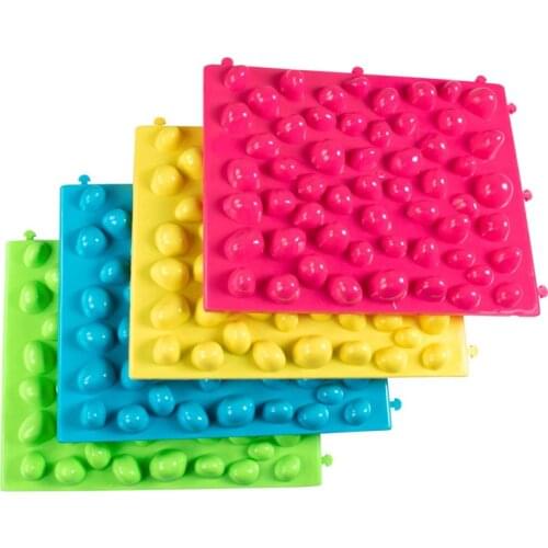 Foot Massage Pad Portable Pressure Relief Mat Multifunctional Acupressure Cushion for Bathroom Bedroom Garden 37x29.5x3.2cm TK