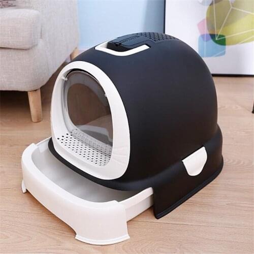 Cat Litter Basin, Anti-splash, Extra-large Cat Toilet, Odor-proof And Deodorizing Cat Litter Integrated Cat Product