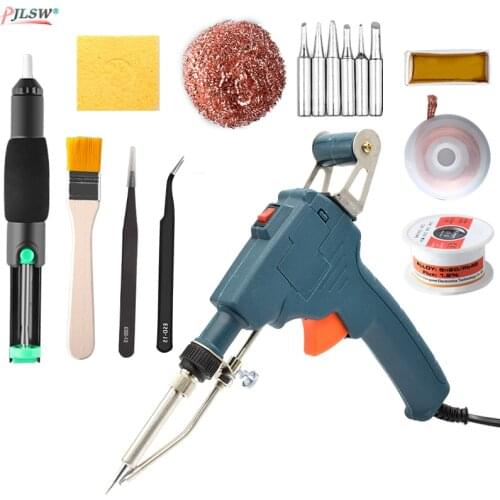 110V/220V 60W US/EU Hand-held Internal Heating Soldering Iron Automatically Send Tin Gun Soldering Welding Repair Tool