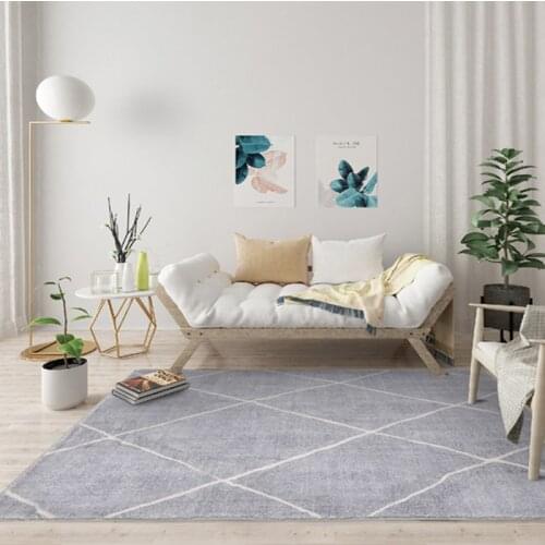 Grey Series Thick Livingroom Carpets Nordic Morocco Home Bedroom Carpet Child Room Table Geometric Coffee Sofa Rugs Large Mat