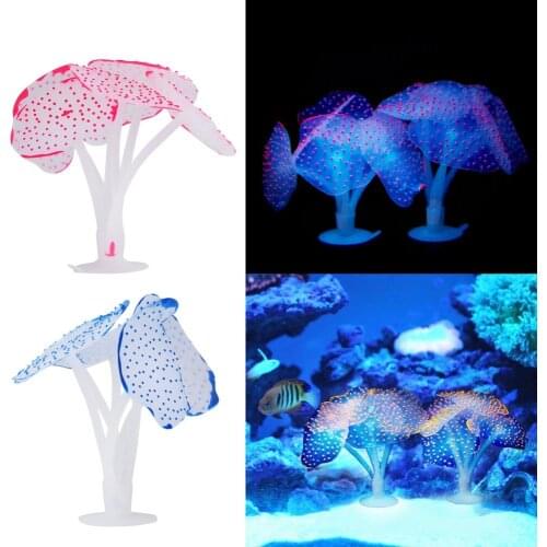 4 Colors Silicone Aquarium Fish Tank Fish Tank Decor Aquarium Artificial Simulation Coral Plant Landscaping Fish Tank Coral