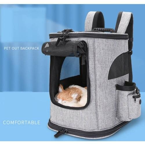 Outdoor Pet Travel Double Backpack Foldable Cat And Dog Pet Box Pet Supplies Travel Fashion Pet Carrying Front Bag