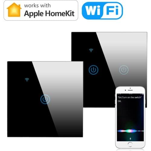 Apple Homekit APP WIFI Smart light Switch Smart House Wall Switch Siri Voice Control Timing Works Home kit