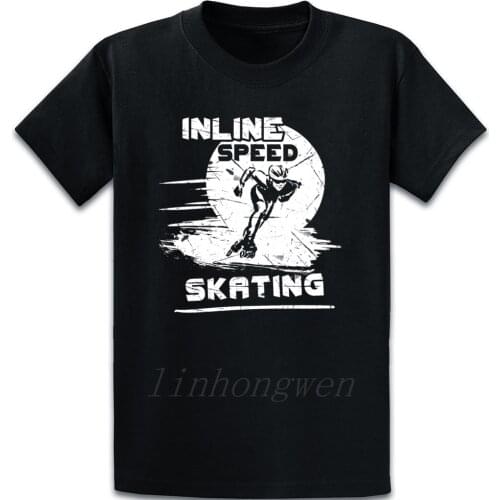 Inline Speed Skating T Shirt Summer Style Short Sleeve Basic Solid Customized Cool Size S-5xl Humor Graphic Shirt