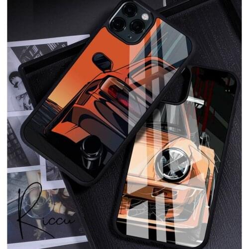 Japan JDM Sports Cars Comic Phone Case Rubber for iPhone 12 11 Pro Max XS 8 7 6 6S Plus X 5S SE 2020 XR 12 Mini case