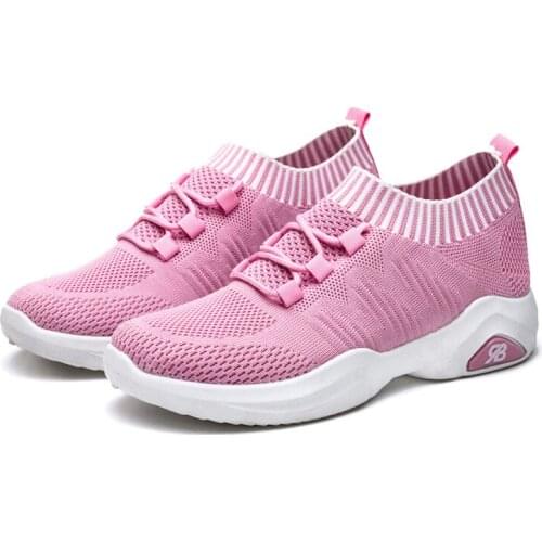 High quality mesh fashion shoes women sneakers slip-on lightweight vulcanzied sneakers woman platform casual shoes
