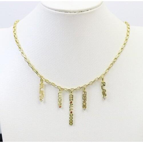 10 Pcs Charms Pendant necklace jewelry accessories Slim chain necklace Handmade New design 7398