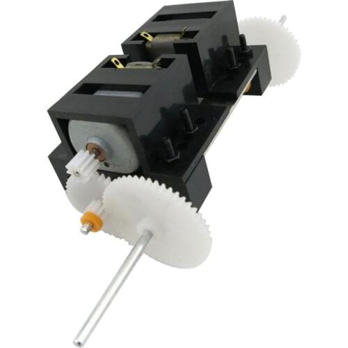 2 set C2A Hight Quality Metal Micro DC-Motor Dual Drive Motor Change Speed Gear Box with Plastic Reduction Gearbox