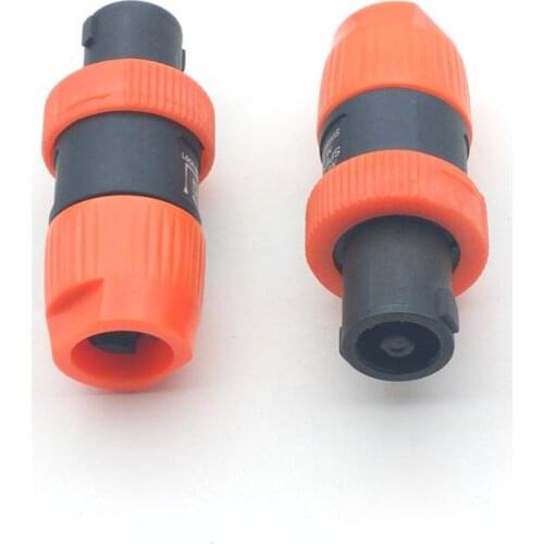 20pcs 4 Pin Speakon adapter 4 Pole Male Plug Audio Speaker Cable