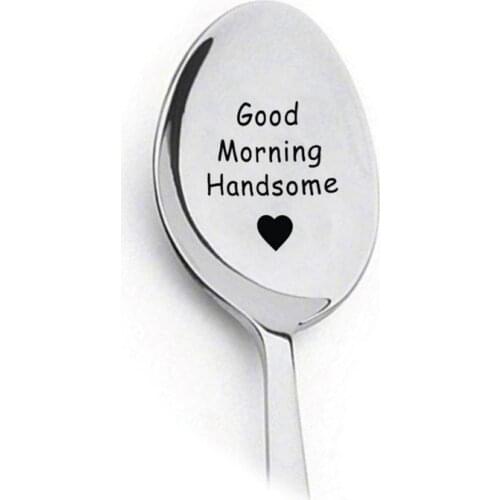 2021 New Valentines Day Gifts Anniversary Personalized Boyfriend Gift Stainless Steel Spoon Wedding Bridesmaid Girlfriend Gift