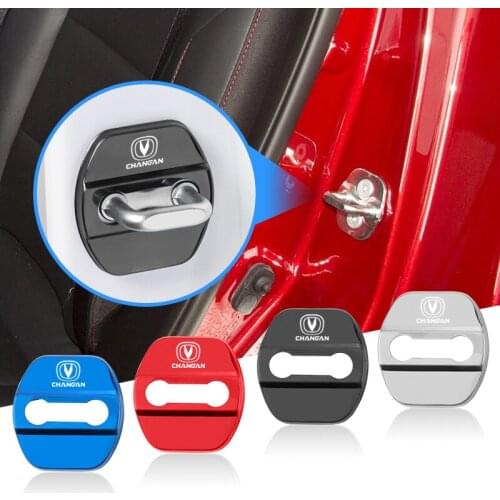 4pcs Car Door Lock Cover Stickers Protect Accessories For Changan Eado XT CS35 CS75 CS85 CS95 CS15 CS55 Accessories